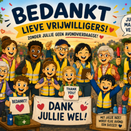 Vrijwilligers bedankt!